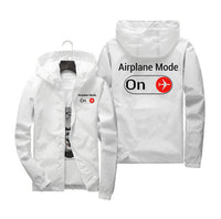 Thumbnail for Airplane Mode On Designed Windbreaker Jackets