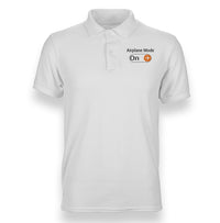 Thumbnail for Airplane Mode On Designed Polo T-Shirts