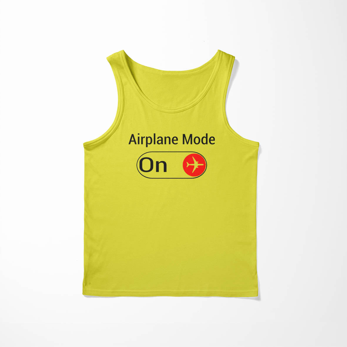 Airplane Mode On Designed Tank Tops