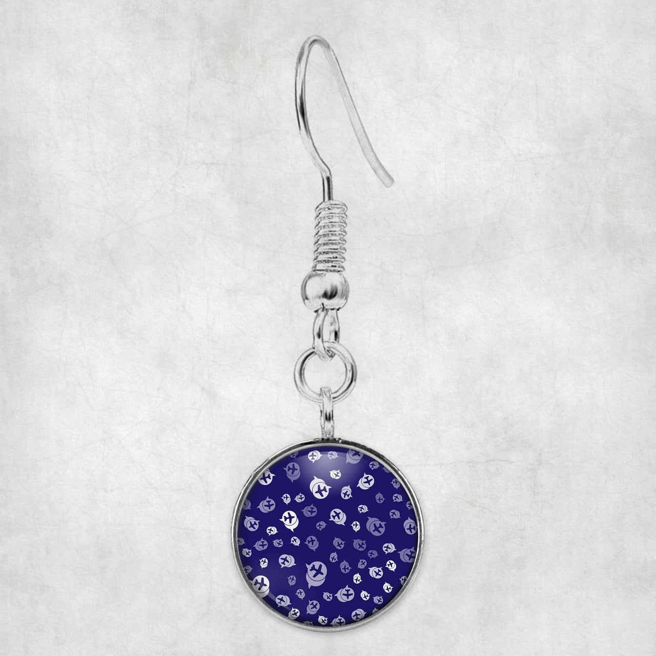 Airplane Notification Theme Designed Earrings