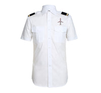 Thumbnail for Airplane Shape Aviation Alphabet Designed Pilot Shirts