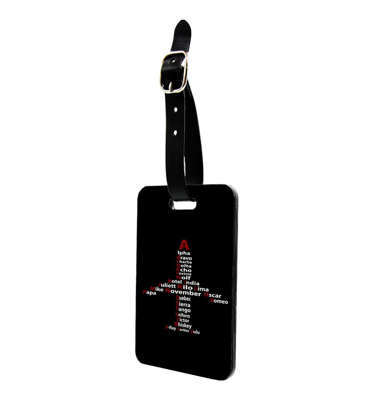 Airplane Shape Aviation Alphabet Designed Luggage Tag
