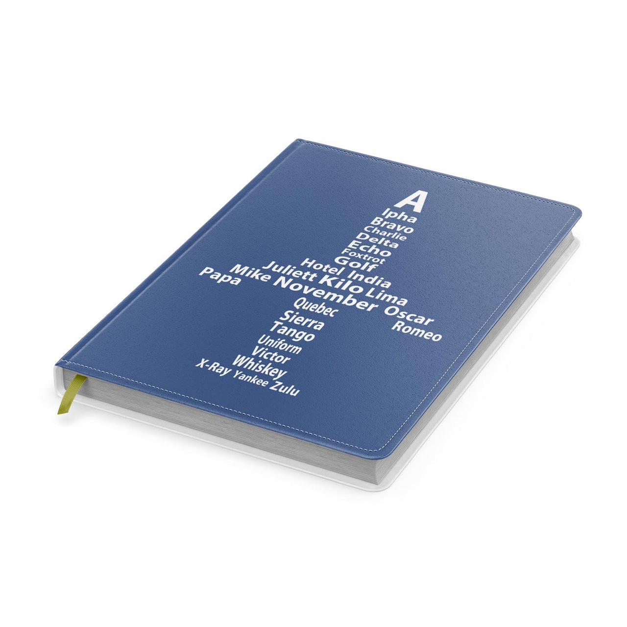Airplane Shape Aviation Alphabet Designed Notebooks