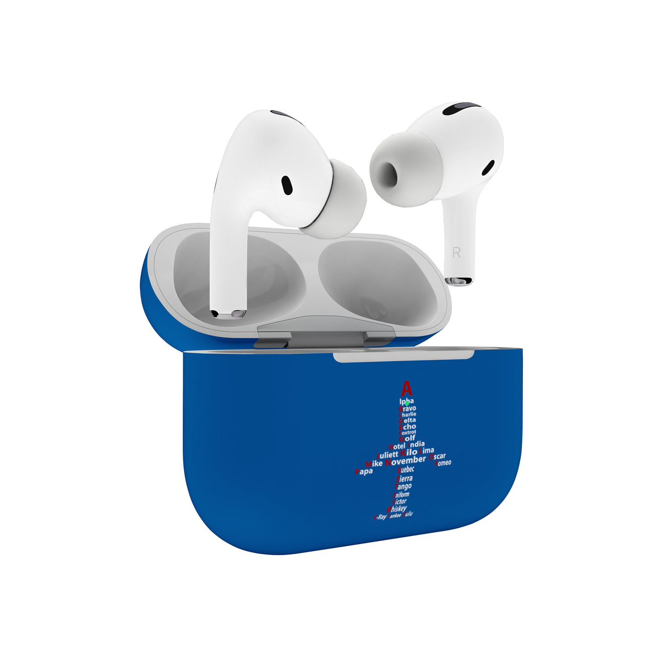 Airplane Shape Aviation Alphabet Designed AirPods "Pro" Cases