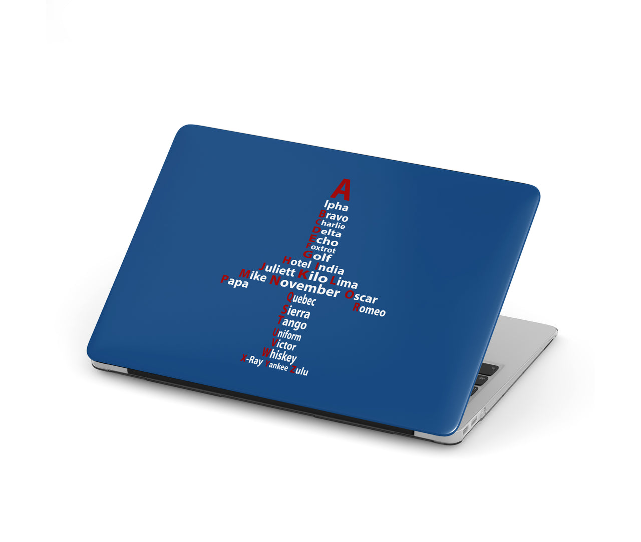 Airplane Shape Aviation Alphabet Designed Macbook Cases