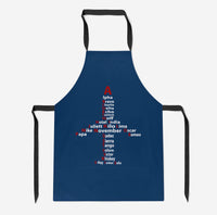 Thumbnail for Airplane Shape Aviation Alphabet Designed Kitchen Aprons