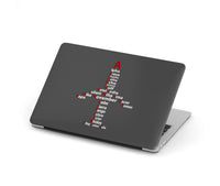 Thumbnail for Airplane Shape Aviation Alphabet Designed Macbook Cases