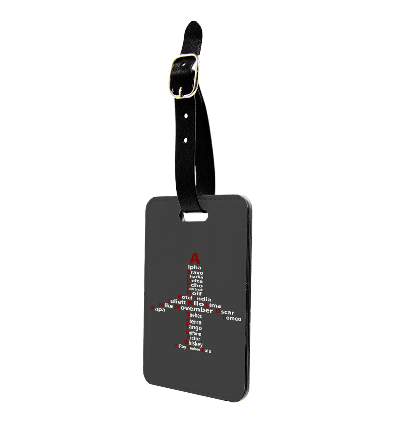 Airplane Shape Aviation Alphabet Designed Luggage Tag