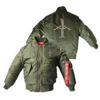 Thumbnail for Airplane Shape Aviation Alphabet Designed Children Bomber Jackets