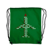 Thumbnail for Airplane Shape Aviation Alphabet Designed Drawstring Bags