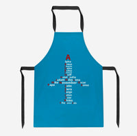 Thumbnail for Airplane Shape Aviation Alphabet Designed Kitchen Aprons
