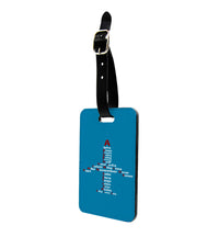 Thumbnail for Airplane Shape Aviation Alphabet Designed Luggage Tag
