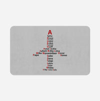 Thumbnail for Airplane Shape Aviation Alphabet Designed Bath Mats