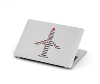 Thumbnail for Airplane Shape Aviation Alphabet Designed Macbook Cases