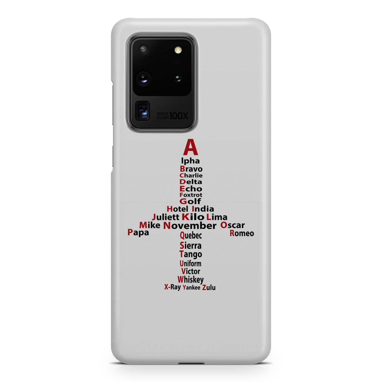 Airplane Shape Aviation Alphabet Samsung S & Note Cases