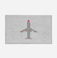 Thumbnail for Airplane Shape Aviation Alphabet Designed Door Mats