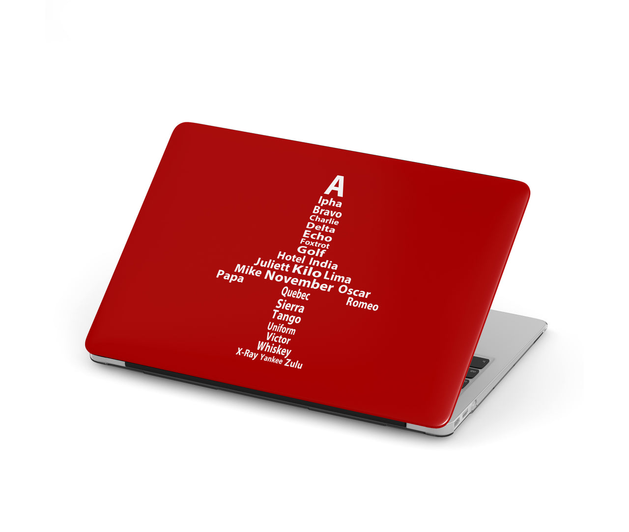 Airplane Shape Aviation Alphabet Designed Macbook Cases