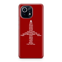 Thumbnail for Airplane Shape Aviation Alphabet Designed Xiaomi Cases