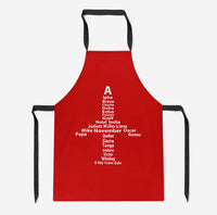 Thumbnail for Airplane Shape Aviation Alphabet Designed Kitchen Aprons