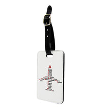 Thumbnail for Airplane Shape Aviation Alphabet Designed Luggage Tag