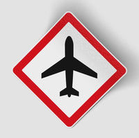 Thumbnail for Airplane Warning Designed Stickers
