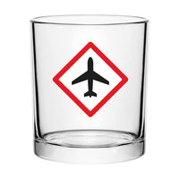 Thumbnail for Airplane Warning Designed Special Whiskey Glasses