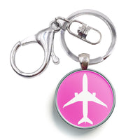 Thumbnail for Airplane & Circle Designed Circle Key Chains