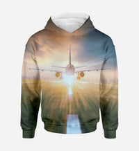 Thumbnail for Airplane Flying Over Runway Printed 3D Hoodies