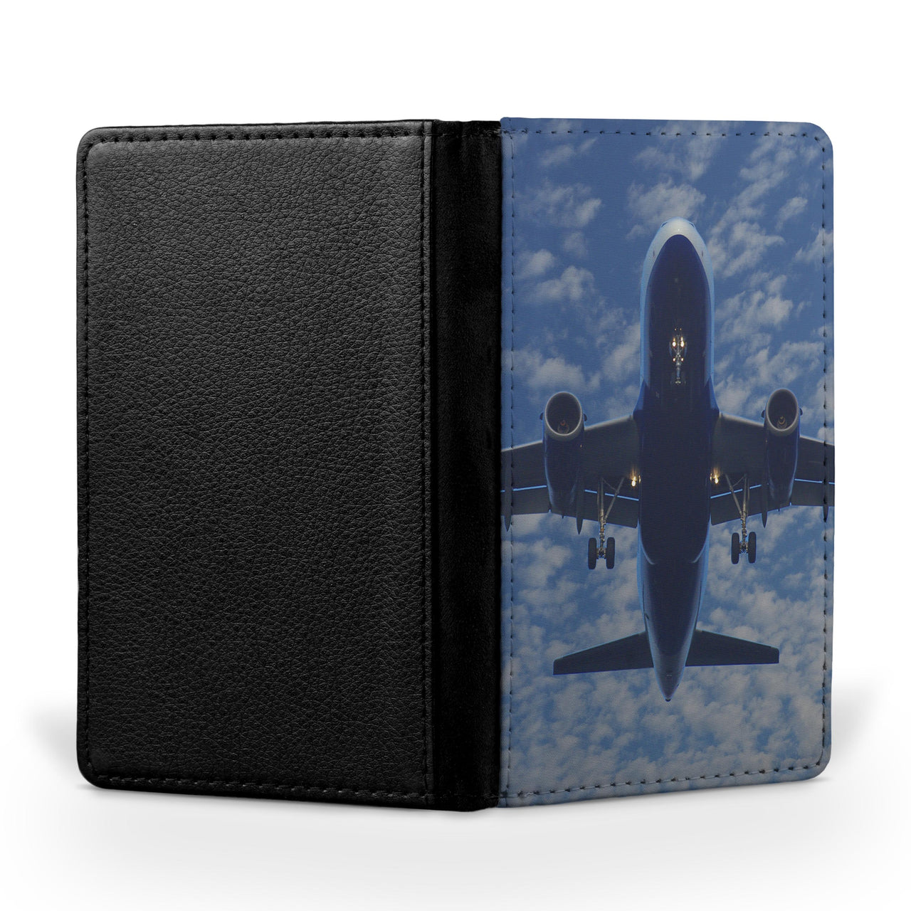 Airplane From Below Printed Passport & Travel Cases