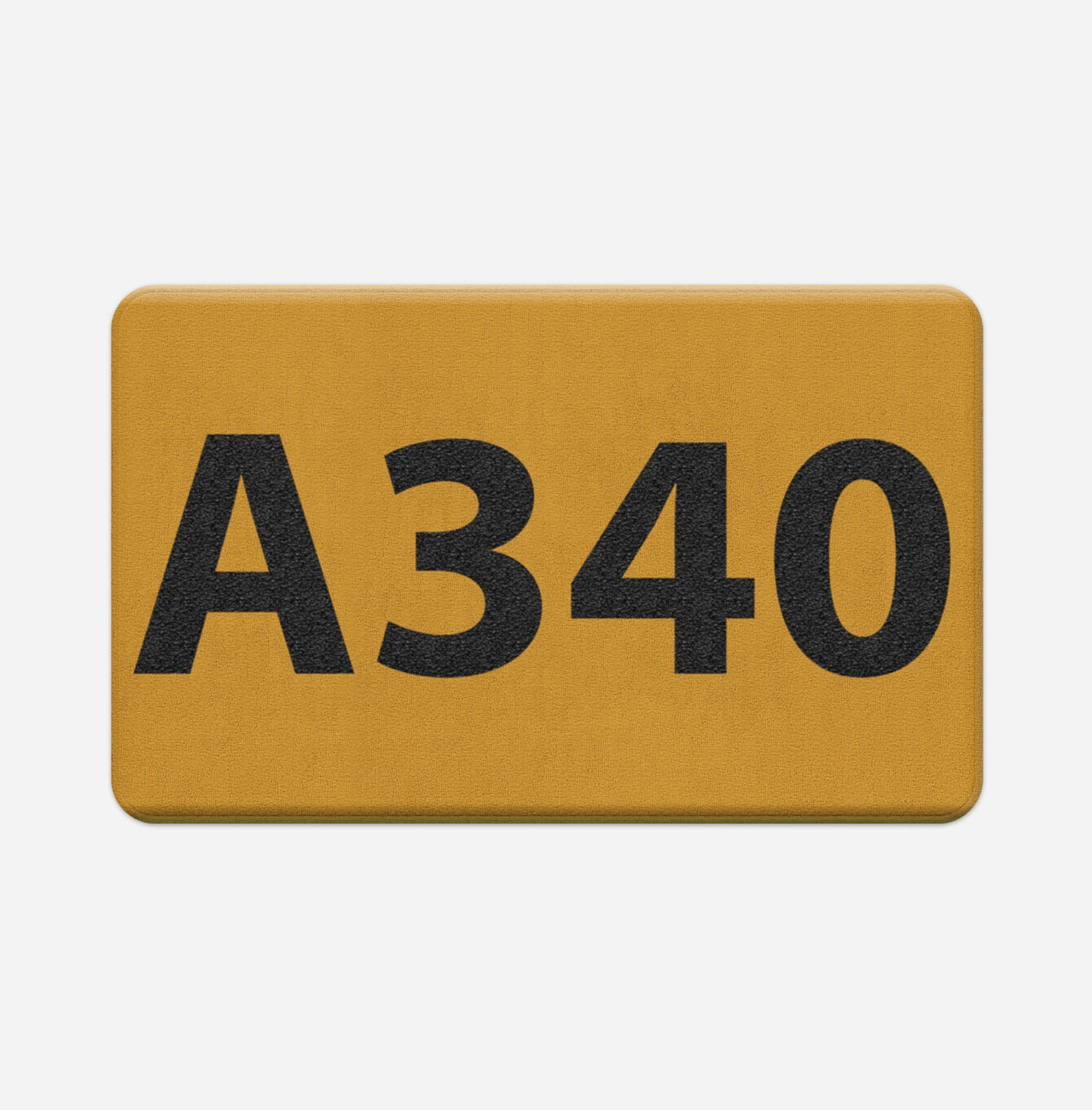 Airport Ground Signs Designed "Airbus A340" Bath Mats Pilot Eyes Store Floor Mat 50x80cm 