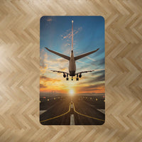 Thumbnail for Airplane over Runway Towards the Sunrise Designed Carpet & Floor Mats