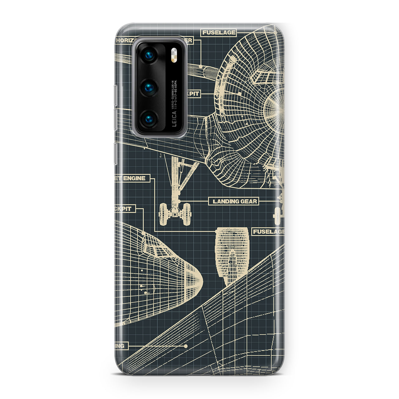 Airplanes Fuselage & Data Designed Huawei Cases