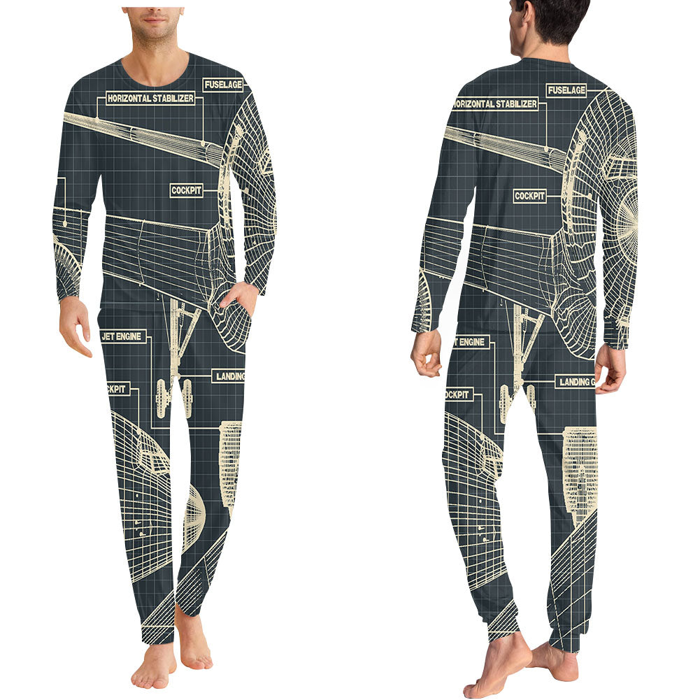 Airplanes Fuselage & Details Designed Pijamas