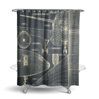 Thumbnail for Airplanes Fuselage & Details Designed Shower Curtains