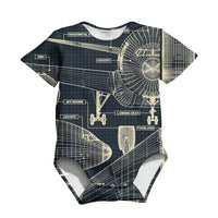 Thumbnail for Airplanes Fuselage & Details Designed 3D Baby Bodysuits