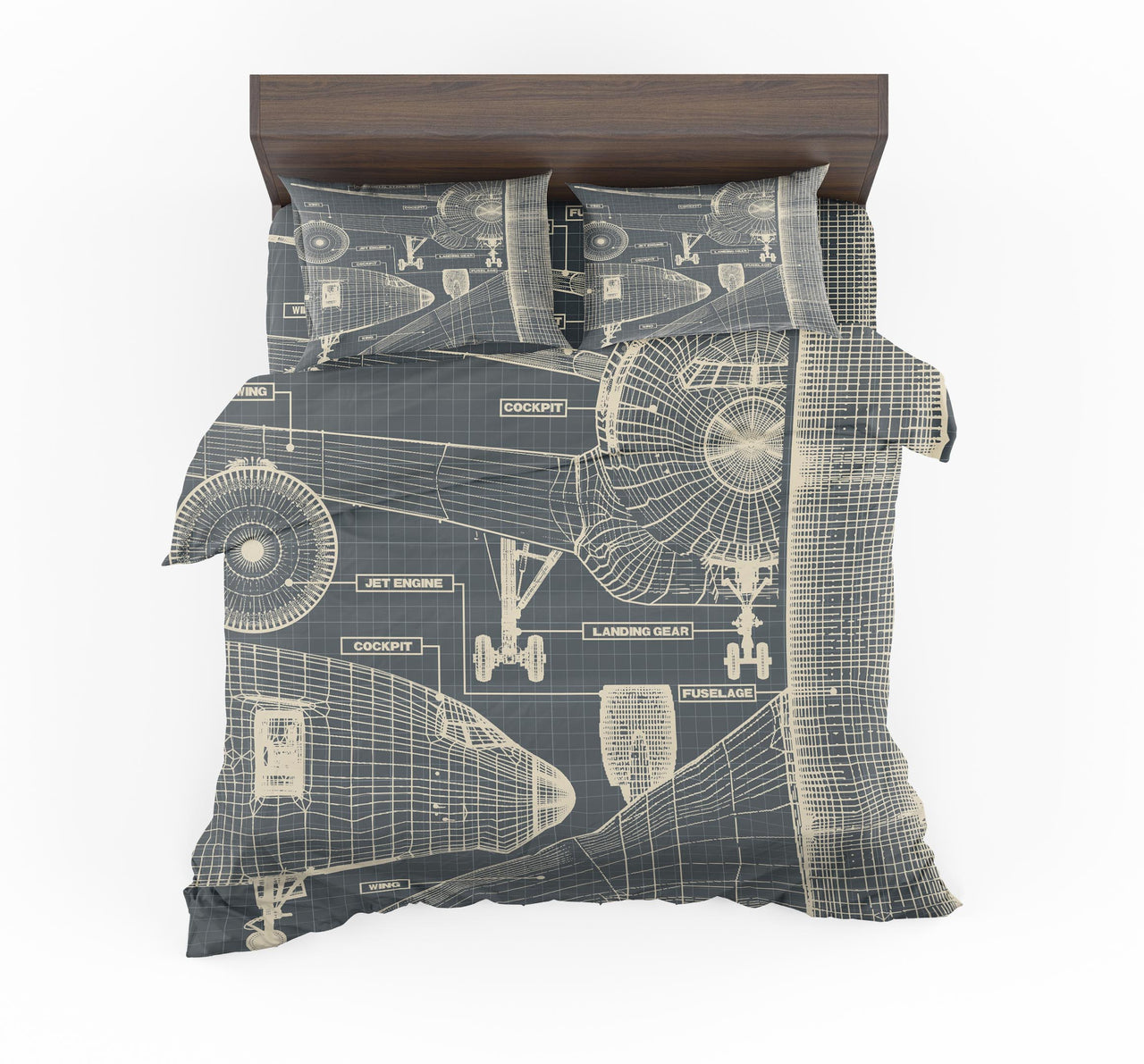 Airplanes Fuselage & Details Designed Bedding Sets