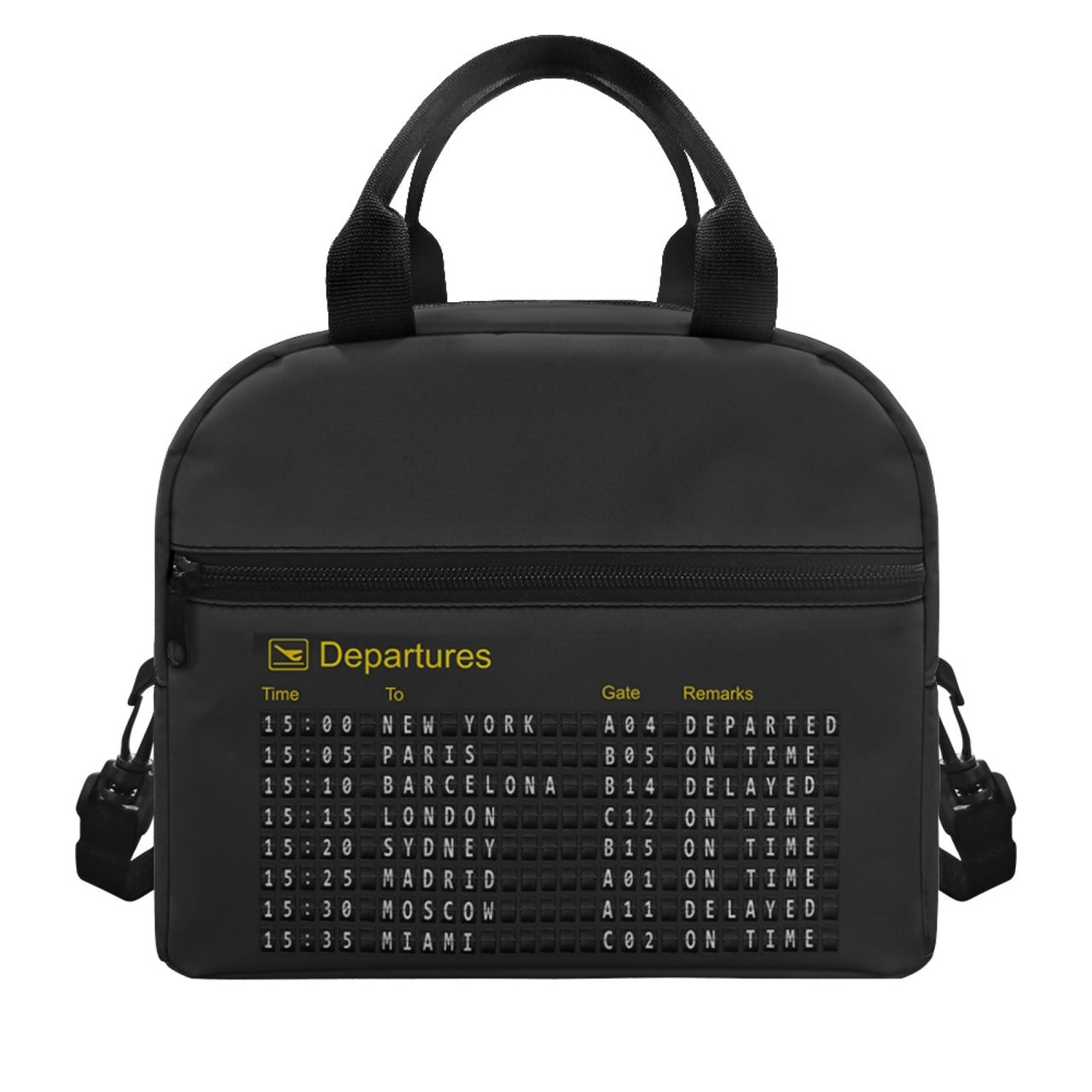 Airport Departure Sign Designed Lunch Bags