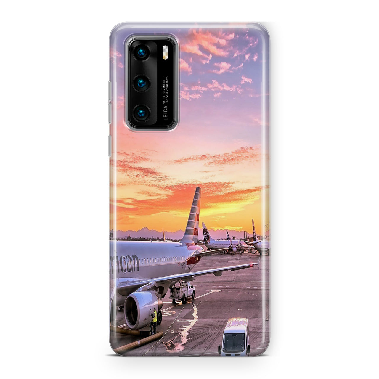 Airport Photo During Sunset Designed Huawei Cases