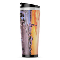 Thumbnail for Airport Photo During Sunset Designed Travel Mugs