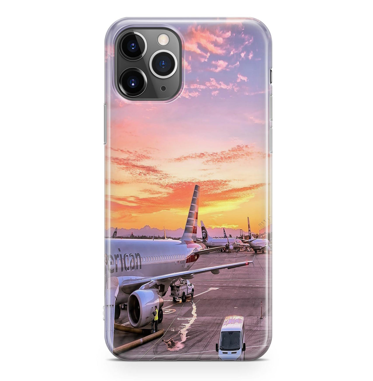 Airport Photo During Sunset Designed iPhone Cases