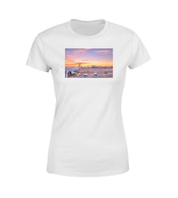 Thumbnail for Airport Photo During Sunset Designed Women T-Shirts