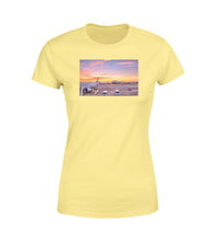 Thumbnail for Airport Photo During Sunset Designed Women T-Shirts