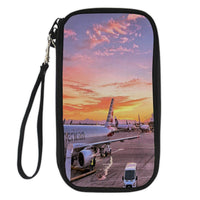 Thumbnail for Airport Photo During Sunset Designed Travel Cases & Wallets