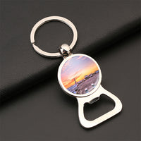 Thumbnail for Airport Photo During Sunset Designed Bottle Opener Key Chains