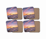 Airport Photo During Sunset Designed Coasters