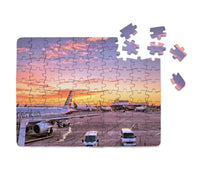 Thumbnail for Airport Photo During Sunset Printed Puzzles Aviation Shop 
