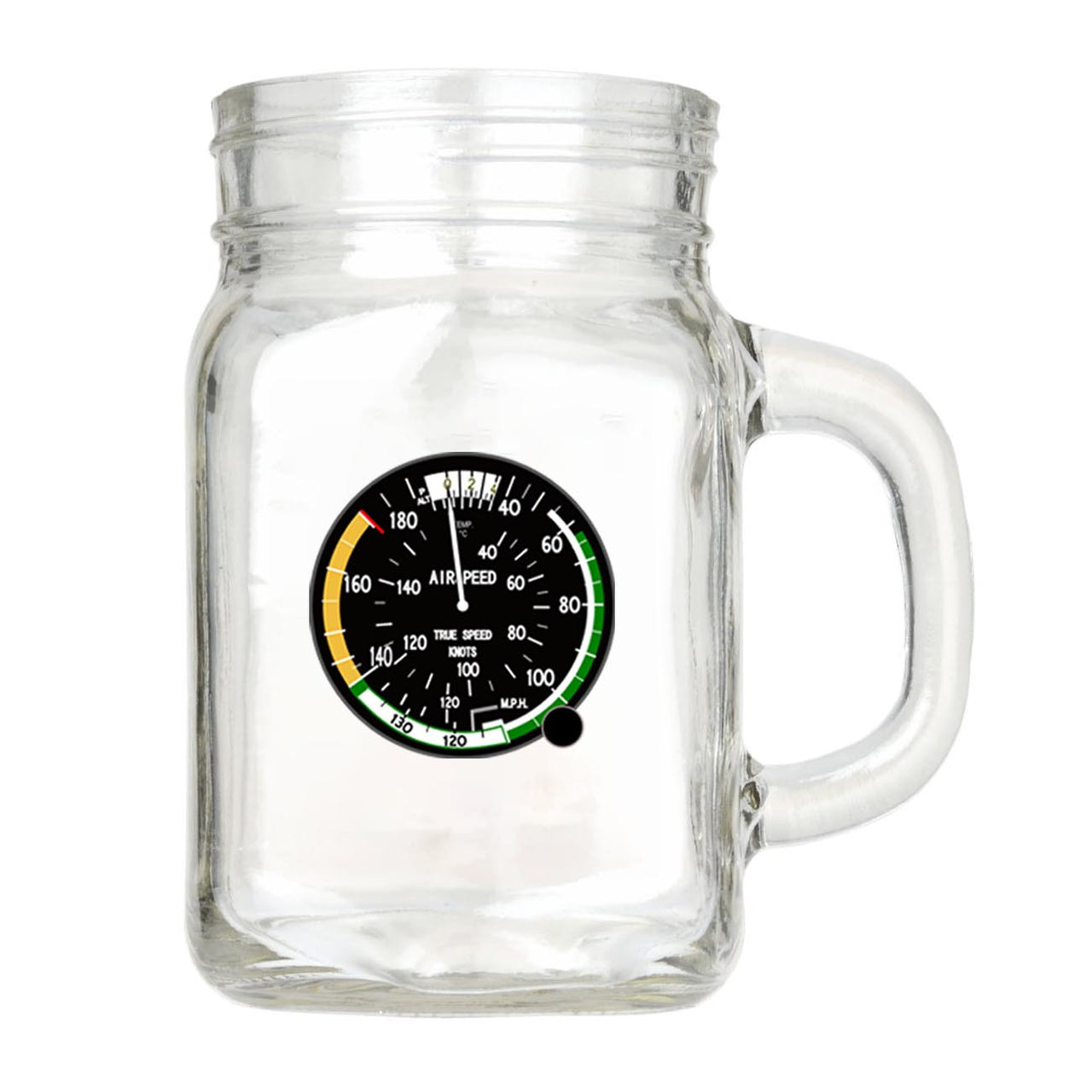 Airspeed Indicator Designed Cocktail Glasses