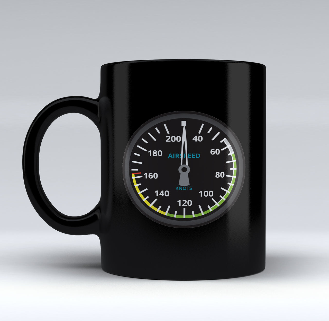 Airspeed Designed Black Mugs