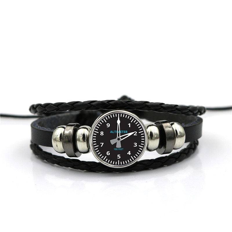 Altimeter Designed Leather Bracelets