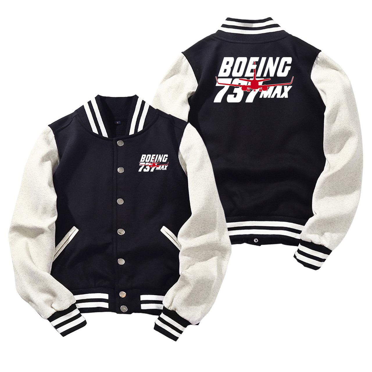 Amazing 737 Max Designed Baseball Style Jackets